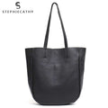 SC Luxury Genuine Leather Women Tote Large Shoulder Bags Ladies Italian Leather Handbags Daily Female Casual Laptop Bag Shopping - Gustobene