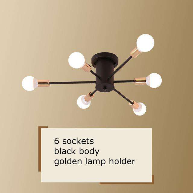 Vintage Metal Star Chandelier Lighting - Gustobene