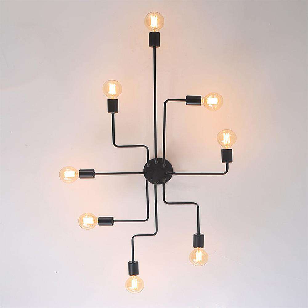 Multiple Rod Metal Chandelier - Gustobene