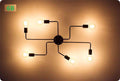 Multiple Rod Metal Chandelier - Gustobene