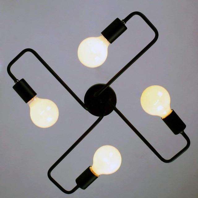 Multiple Rod Metal Chandelier - Gustobene