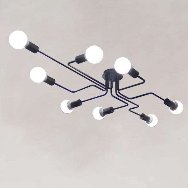 Multiple Rod Metal Chandelier - Gustobene