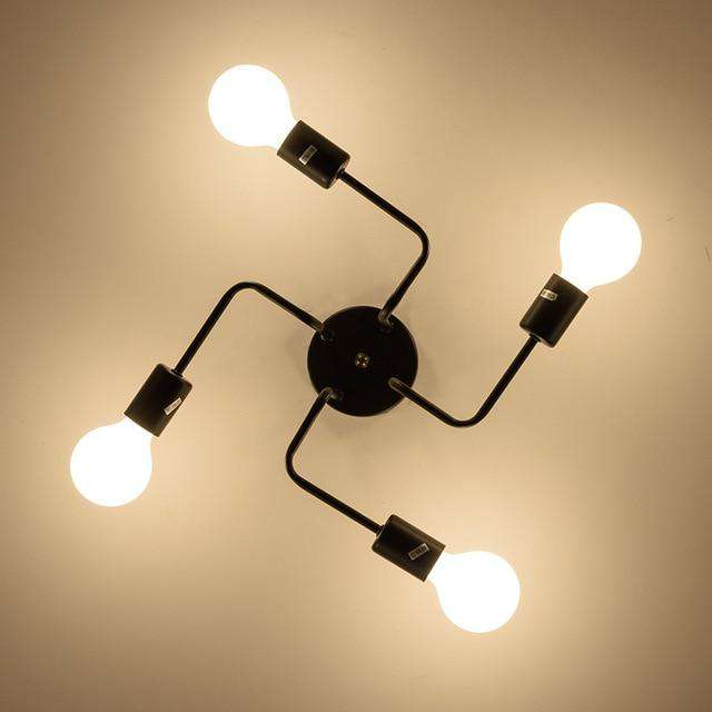 Multiple Rod Metal Chandelier - Gustobene