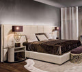 Upholstered Leather Italian Bed - Gustobene