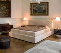 Upholstered Leather Italian Bed - Gustobene