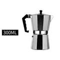 Italian Moka Espresso Coffeeware Mocha Latte Aluminum Coffee Maker Percolator Pot 100/200/300/450/600ML Stovetop Coffee Machine