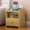 Bedside cabinet custom bedroom furniture Italian simple modern solid wood economical bedside storage cabinet - Gustobene