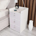 Bedside cabinet custom bedroom furniture Italian simple modern solid wood economical bedside storage cabinet - Gustobene