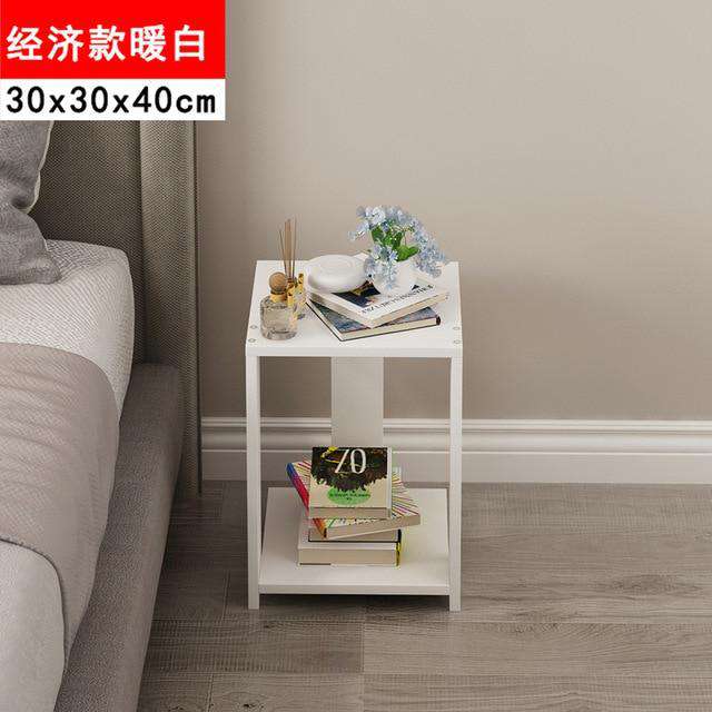 Bedside cabinet custom bedroom furniture Italian simple modern solid wood economical bedside storage cabinet - Gustobene