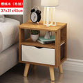 Bedside cabinet custom bedroom furniture Italian simple modern solid wood economical bedside storage cabinet - Gustobene