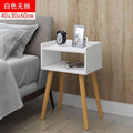 Bedside cabinet custom bedroom furniture Italian simple modern solid wood economical bedside storage cabinet - Gustobene