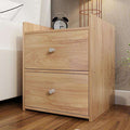 Bedside cabinet custom bedroom furniture Italian simple modern solid wood economical bedside storage cabinet - Gustobene