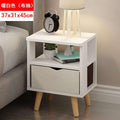 Bedside cabinet custom bedroom furniture Italian simple modern solid wood economical bedside storage cabinet - Gustobene