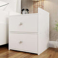 Bedside cabinet custom bedroom furniture Italian simple modern solid wood economical bedside storage cabinet - Gustobene