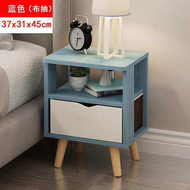Bedside cabinet custom bedroom furniture Italian simple modern solid wood economical bedside storage cabinet - Gustobene
