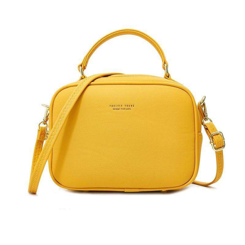 Italian Fashion Leather Zipper Shoulder Bags - Gustobene