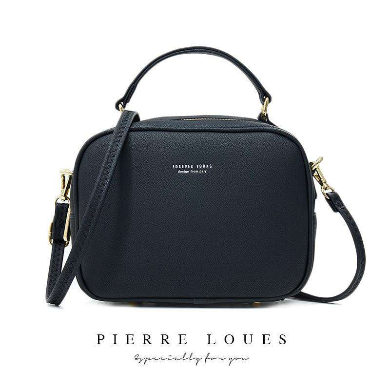 Italian Fashion Leather Zipper Shoulder Bags - Gustobene