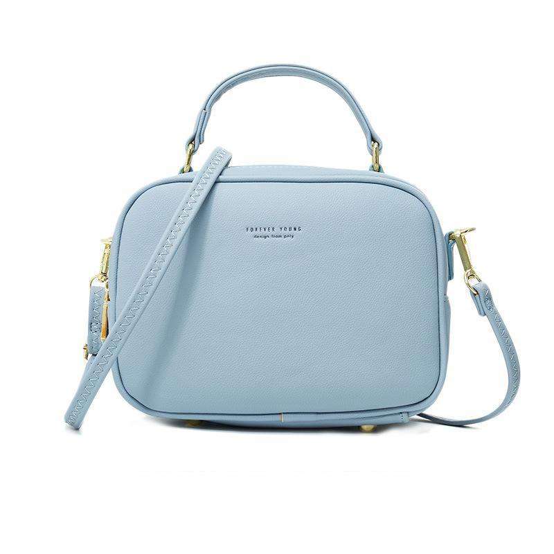 Italian Fashion Leather Zipper Shoulder Bags - Gustobene