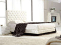 Upholstered Leather Italian Bed - Gustobene