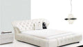 Upholstered Leather Italian Bed - Gustobene