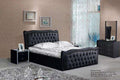 Upholstered Leather Italian Bed - Gustobene
