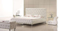 Upholstered Leather Italian Bed - Gustobene