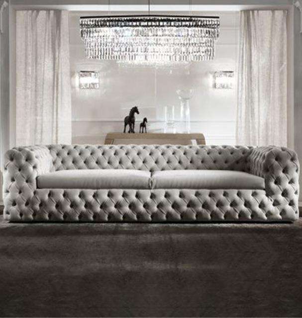 Upholstered Leather Italian Bed - Gustobene