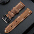 Italian Genuine Leather Watchband for Suunto 9/Ambit 3 Vertical/Spartan Sport HR Handmade Watch Band Sport Wrist Strap Bracelet - Gustobene
