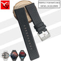 24mm 26mm 28mm Italian Cowhide Watch Strap Needle Buckle Soft Leather Watchband Suitable for Diesel Watch DZ7313 DZ7322 DZ7257 - Gustobene