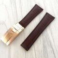 20mm Italian Cowhide Watch band Black Brown Green Leather Watchband for Role strap Daytona Submariner DEEPSEA GMT OYSTERFLEX - Gustobene