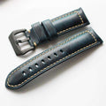 20mm 22mm 24mm 26mm Handmade Italian Brown Vintage Genuine Leather Watch Band Strap for panerai Men Watchband Strap for PAM - Gustobene