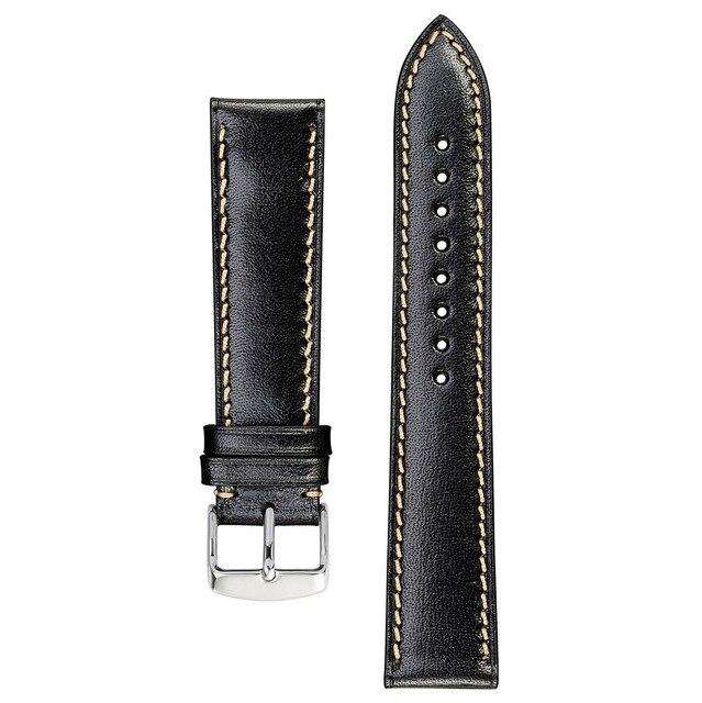 Anbeer Italian Full Grain Leather Watch Strap 18mm 20mm 22mm Men Women Replacement Belt Wrist Bracelet Watch Band - Gustobene