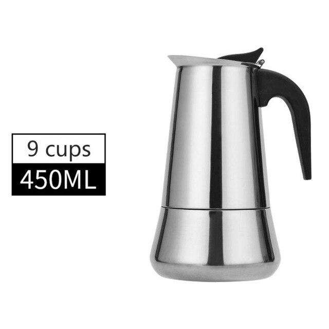 Coffee Makers Italian Top Moka Espresso Cafeteira Expresso Percolator 1100/200/300/450/600ml Stovetop Coffee Maker Pot Hot New - Gustobene