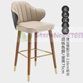 Nordic light luxury solid wood bar stools American country high stools personality modern bar stools Italian bar chairs