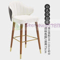 Nordic light luxury solid wood bar stools American country high stools personality modern bar stools Italian bar chairs