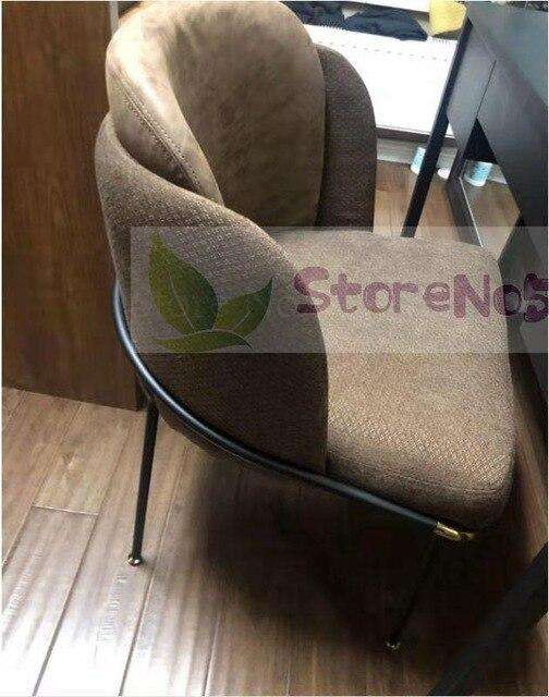 Minotti Dining Chair Cafe  Model Room Designer  Italian Light Luxury   Study