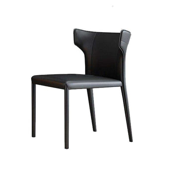 Dining chair simple Italian minimalist leather North European small family designer Hong Kong Style Restaurant Hotel - Gustobene