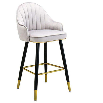 Light luxury solid wood bar chair American high chair Nordic bar chair fashion modern Italian home high stool