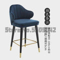 Light luxury solid wood bar chair American high chair Nordic bar chair fashion modern Italian home high stool