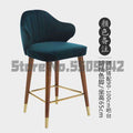 Light luxury solid wood bar chair American high chair Nordic bar chair fashion modern Italian home high stool