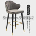 Light luxury solid wood bar chair American high chair Nordic bar chair fashion modern Italian home high stool