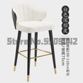 Light luxury solid wood bar chair American high chair Nordic bar chair fashion modern Italian home high stool