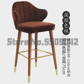 Light luxury solid wood bar chair American high chair Nordic bar chair fashion modern Italian home high stool