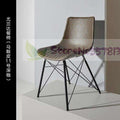 Northern European Italian Light Luxury Dining Chair Restaurant Home Back Chair Net Red Ins Modern Simple Combination Iron Leathe