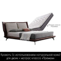 Full leather bed master bedroom 2 meters 2.2 large bed Italian Nordic net red bed - Gustobene