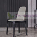 Light luxury dining chair simple modern net red back leather  Nordic Italian hotel solid wood restaurant tables and s