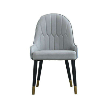 Nordic solid wood dining chair Italian designer leather back restaurant chair post modern light luxury dining chair combination