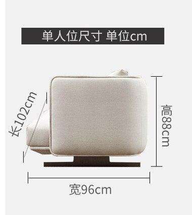 Nordic fabric sofa Simple modern self-contained small apartment  Italian minimalist 3 person living room sofa - Gustobene