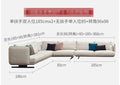 Nordic fabric sofa Simple modern self-contained small apartment  Italian minimalist 3 person living room sofa - Gustobene