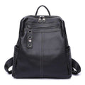 Aodux Soft Calfskin Italian 100% Genuine Leather Yak Skin Shoulder Women Backpack Female Lady Coffee Black Cowhide Bag Backpacks - Gustobene